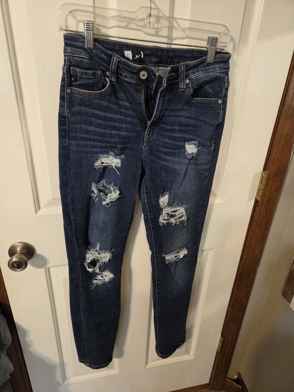 KanCan Dark Blue Distressed Skinny Jeans